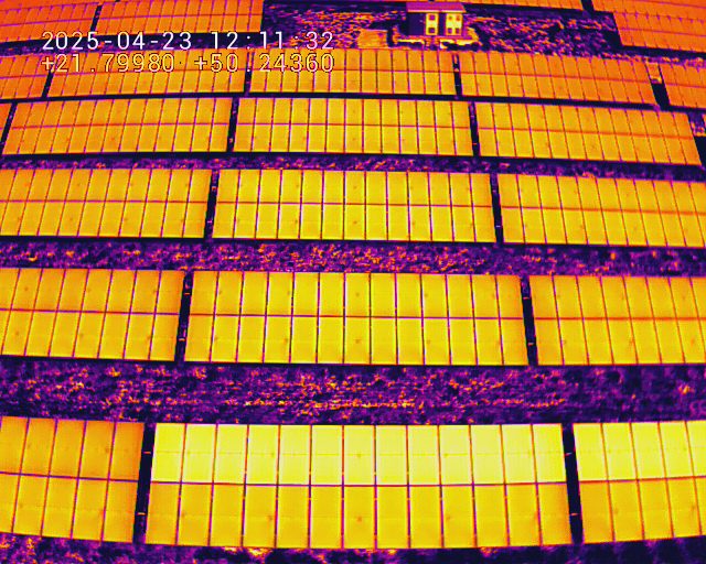 Termowizja farmy PV 